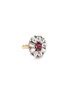 Main View - Click To Enlarge - AISHWARYA - Diamond ruby gold alloy scalloped ring