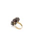  - AISHWARYA - Diamond ruby gold alloy scalloped ring