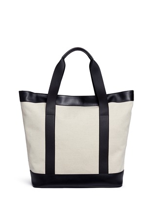 Detail View - Click To Enlarge - BALENCIAGA - 'East West' canvas tote bag