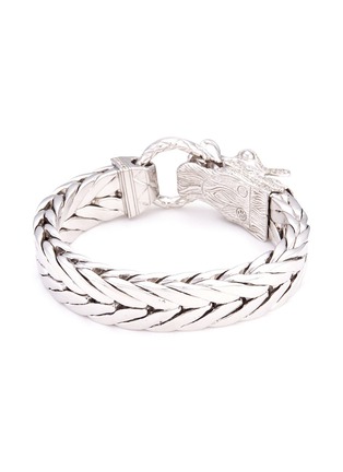 Figure View - Click To Enlarge - JOHN HARDY - Sapphire silver Naga weave effect chain bracelet