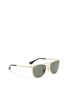 Figure View - Click To Enlarge - RAY-BAN - 'Signet Junior' metal polarised sunglasses