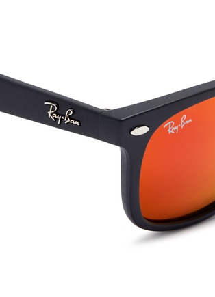 Detail View - Click To Enlarge - RAY-BAN - 'New Wayfarer Junior' plastic mirror sunglasses