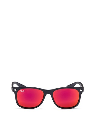 Main View - Click To Enlarge - RAY-BAN - 'New Wayfarer Junior' plastic mirror sunglasses