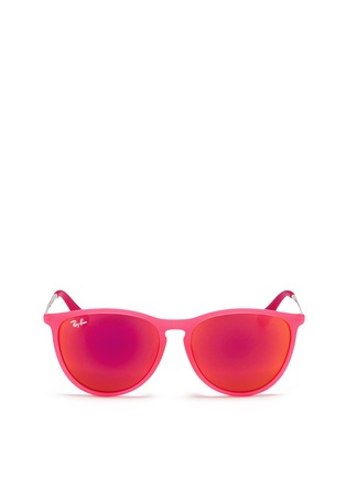 Main View - Click To Enlarge - RAY-BAN - 'Izzy' metal mirror kids sunglasses