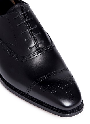 Detail View - Click To Enlarge - GEORGE CLEVERLEY - 'Edward' brogue leather Oxfords