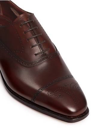 Detail View - Click To Enlarge - GEORGE CLEVERLEY - 'Edward' longwing brogue leather Oxfords