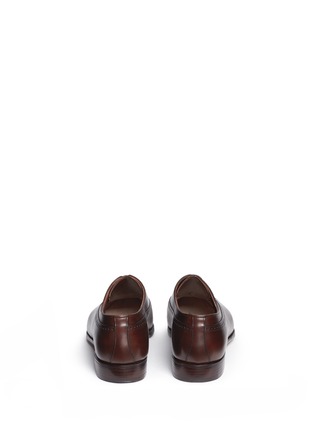 Back View - Click To Enlarge - GEORGE CLEVERLEY - 'Edward' longwing brogue leather Oxfords