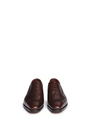 Front View - Click To Enlarge - GEORGE CLEVERLEY - 'Edward' longwing brogue leather Oxfords