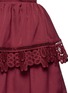 Detail View - Click To Enlarge - SELF-PORTRAIT - 'Ivy' mixed daisy lace tiered V-neck dress