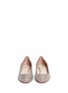Front View - Click To Enlarge - NICHOLAS KIRKWOOD - 'Casati' faux pearl heel Lurex flats