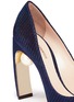 Detail View - Click To Enlarge - NICHOLAS KIRKWOOD - 'Maeva' faux pearl heel glitter pumps