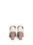 Back View - Click To Enlarge - 10 CROSBY DEREK LAM - 'Alise' wooden heel suede and leather loafer pumps