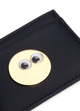 Detail View - Click To Enlarge - SOPHIE HULME - 'Rosebery' goggly eye leather card holder
