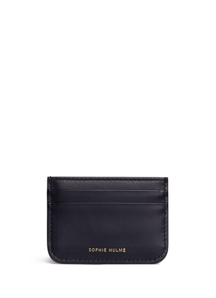 Figure View - Click To Enlarge - SOPHIE HULME - 'Rosebery' goggly eye leather card holder