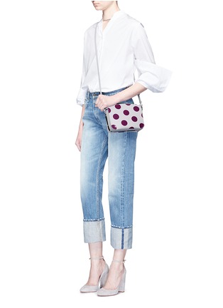 Figure View - Click To Enlarge - SOPHIE HULME - 'Arlington' small polka dots leather crossbody bag