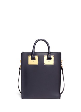 Detail View - Click To Enlarge - SOPHIE HULME - 'Albion' mini polka dot rectangle leather box tote