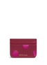 Main View - Click To Enlarge - SOPHIE HULME - 'Roseberry' polka dot leather card holder