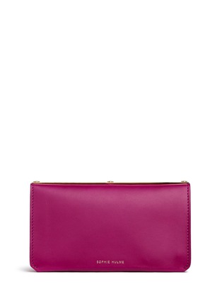 Back View - Click To Enlarge - SOPHIE HULME - 'Richmond' leather foldover long wallet