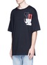 Front View - Click To Enlarge - 72951 - Relaxed fit letter patchwork print T-shirt