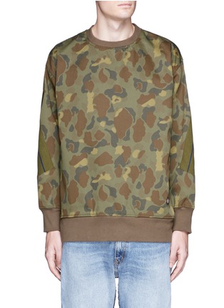 Main View - Click To Enlarge - 72951 - Camouflage print twill top