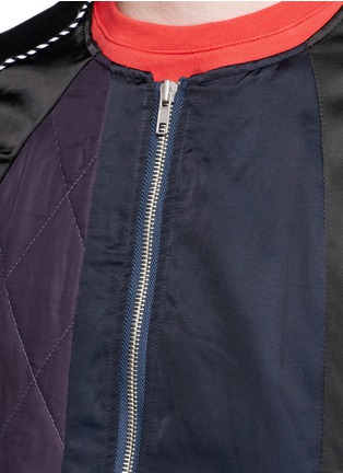 Detail View - Click To Enlarge - 72951 - Patchwork satin blouson jacket