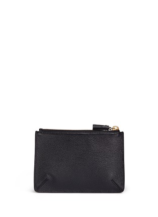 Figure View - Click To Enlarge - ANYA HINDMARCH - 'Wink Loose Pocket' small leather zip pouch