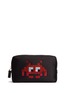 Main View - Click To Enlarge - ANYA HINDMARCH - 'Space Invaders' embellished character cosmetics pouch