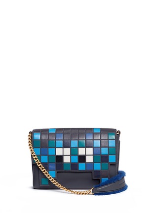 Main View - Click To Enlarge - ANYA HINDMARCH - 'Ephson Space Invader' leather patchwork tote