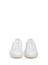 Front View - Click To Enlarge - ANYA HINDMARCH - 'Space Invaders' embossed leather sneakers