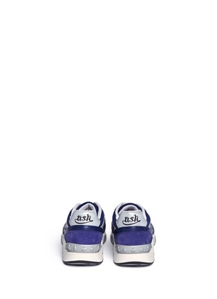 Back View - Click To Enlarge - ASH - 'Hip Bis' reflective trim leather sneakers