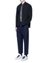 Figure View - Click To Enlarge - MARNI - Side split quilted wool bomber jacket