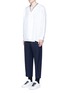 Figure View - Click To Enlarge - MARNI - Drape front cotton shirt