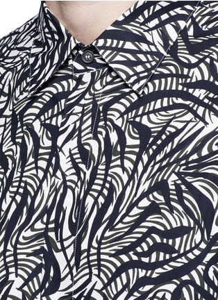 Detail View - Click To Enlarge - MARNI - Brushstroke print cotton shirt