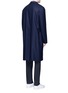 Back View - Click To Enlarge - MARNI - Strap front wool flannel coat