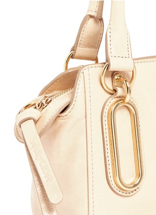 Detail View - Click To Enlarge - SEE BY CHLOÉ - 'Paige' mini smudged leather crossbody bag