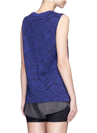 Back View - Click To Enlarge - NIKE - Abstract print cotton muscle tank top