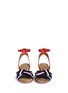 Front View - Click To Enlarge - ISABEL MARANT ÉTOILE - 'Polly' knot grosgrain band patent leather sandals