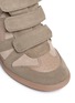 Detail View - Click To Enlarge - ISABEL MARANT ÉTOILE - 'Bekett' padded leather tongue suede sneakers