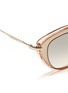Detail View - Click To Enlarge - MIU MIU - 'Noir' capped acetate metal sunglasses
