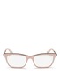 Main View - Click To Enlarge - GIVENCHY - Metal temple acetate optical glasses