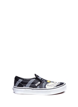 Main View - Click To Enlarge - VANS - x Disney 'Classic' Chesire Cat print canvas kids slip-ons
