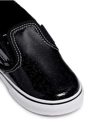 Detail View - Click To Enlarge - VANS - 'Patent Galaxy Slip-on V' glitter leather toddler shoes