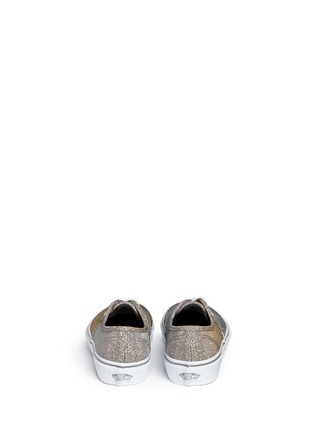 Back View - Click To Enlarge - VANS - 'Authentic' glitter textile kids sneakers