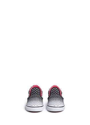 Figure View - Click To Enlarge - VANS - 'Classic' heart and star print canvas toddler slip-ons