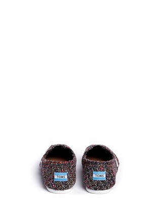 Back View - Click To Enlarge - 90294 - Classic bouclé canvas slip-ons
