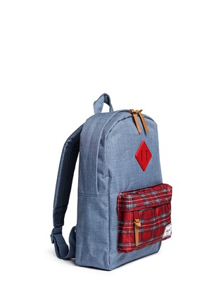 Figure View - Click To Enlarge - HERSCHEL SUPPLY CO. - 'Heritage' tartan print kids backpack