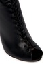 Detail View - Click To Enlarge - GIANVITO ROSSI - Corset lace-up leather peep toe boots