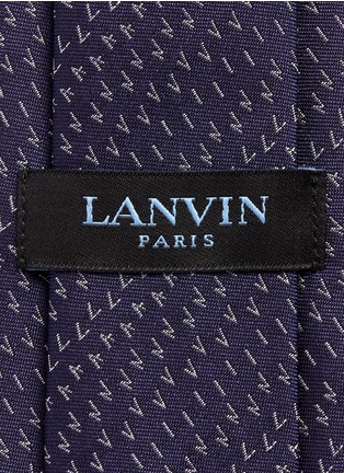 Detail View - Click To Enlarge - LANVIN - Bird track jacquard silk tie
