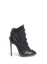 Main View - Click To Enlarge - ALAÏA - Stretch net graphic leather ankle boots