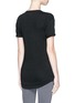 Back View - Click To Enlarge - ISABEL MARANT ÉTOILE - 'Koldi' roll sleeve logo T-shirt